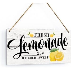 Rustic Lemonade Wood Hanging Sign - BRAND NEW - SEALED
